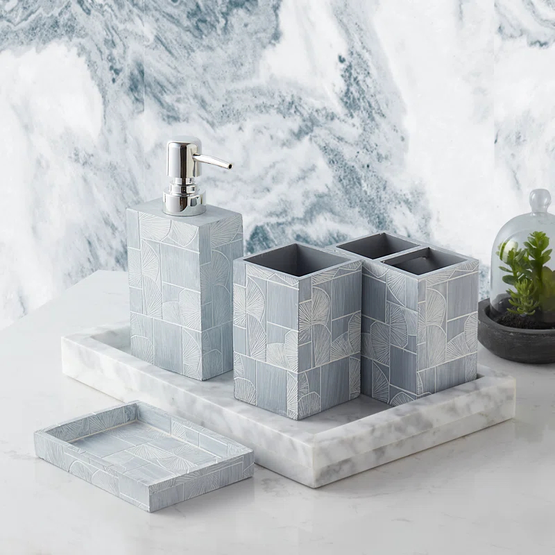 Sweet Home Collection Casonova 4 Piece Bathroom Accessory Set