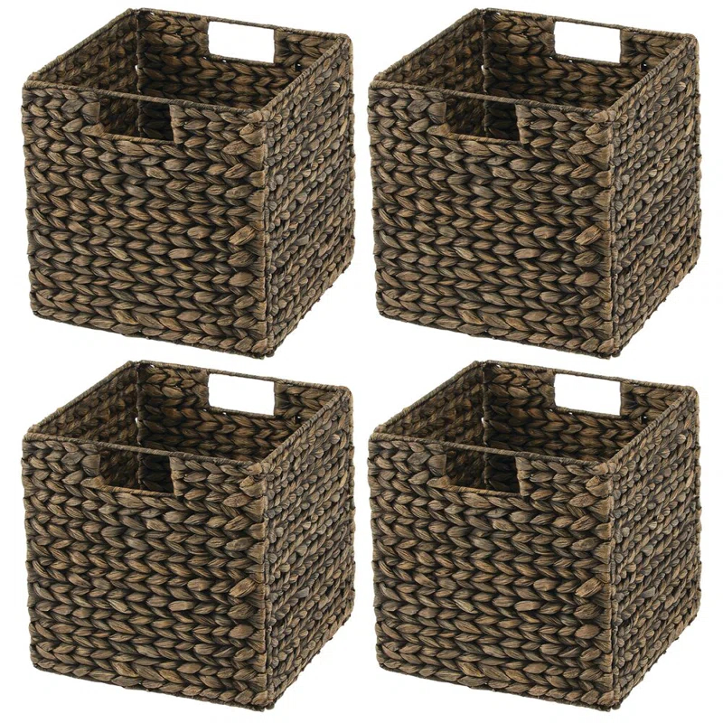 mDesign mDesign Woven Hyacinth Kitchen Storage Organizer Basket Bin