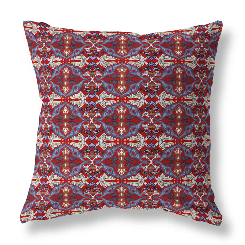 Amrita Sen Floral Elegance Floral Reversible Throw Pillow