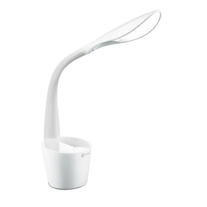 OttLite OttLite LED Desk Space Organizer Lamp, 4 Brightness Levels, Touch Controls, Flexible Neck Height