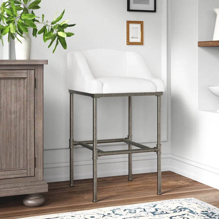 Ophelia & Co. Halltown Metal Counter or Bar Height Stool