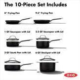 OXO OXO Agility Ceramic Nonstick 10 Piece Cookware Set