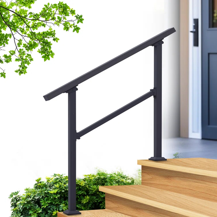 CR Home Hand Rails for Outdoor Steps for Porch, Deck, & Balcony Railing & Reviews | Wayfair