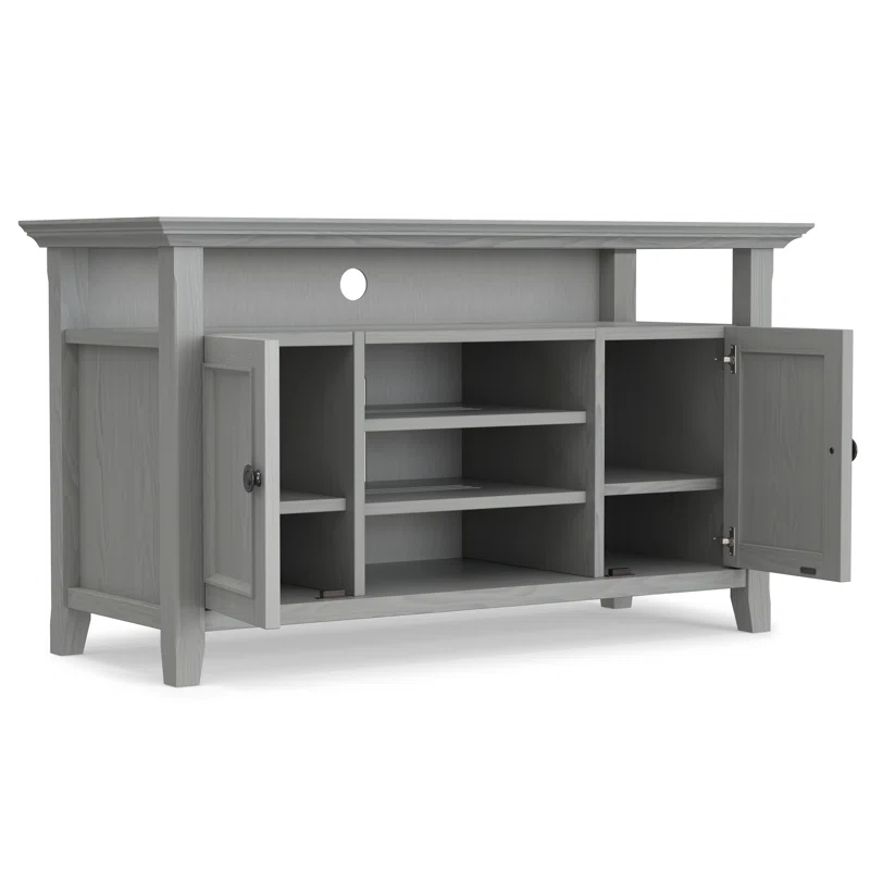 Simpli Home Amherst SOLID WOOD TV Media Stand  For TVs up to 60 inches