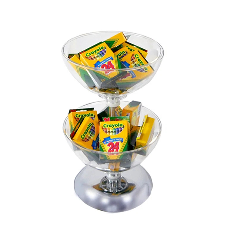 Azar Displays Two-Tier 10" & 10" Bowl Counter Display