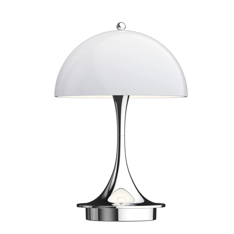Portable White Opal Acrylic LED Table Lamp