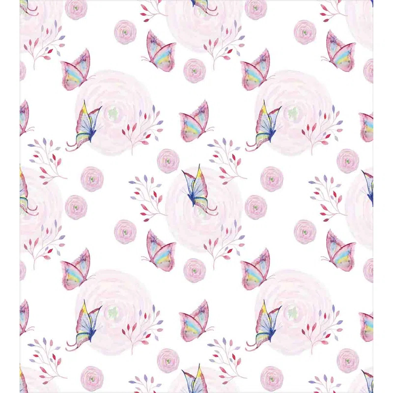 Ambesonne Butterfly Cottage Americana Duvet Cover Set
