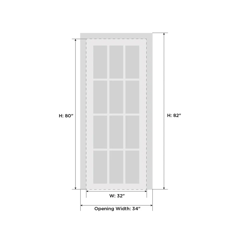 Solid Wood Paneled French Doors