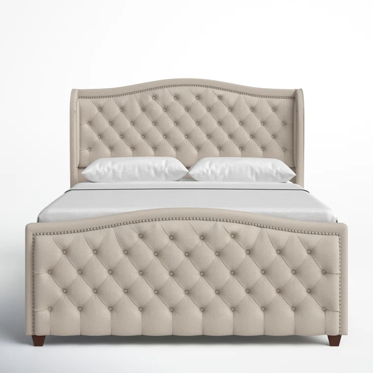 Coleman Upholstered Wingback Bed