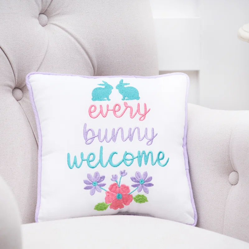 C&F Home Kiss My Cotton Tail Pillow