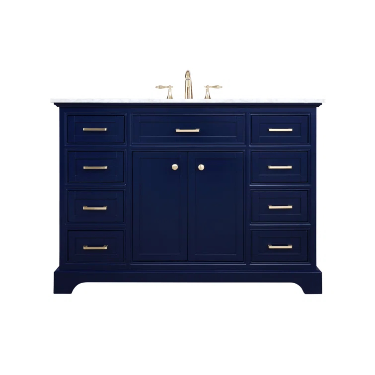 Birch Lane™ Hermes 48'' Single Bathroom Vanity with Marble Top