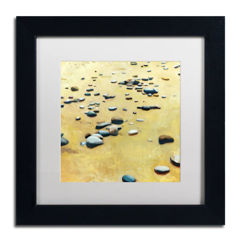 Trademark Fine Art " Pebbles On The Beach " by Michelle Calkins
