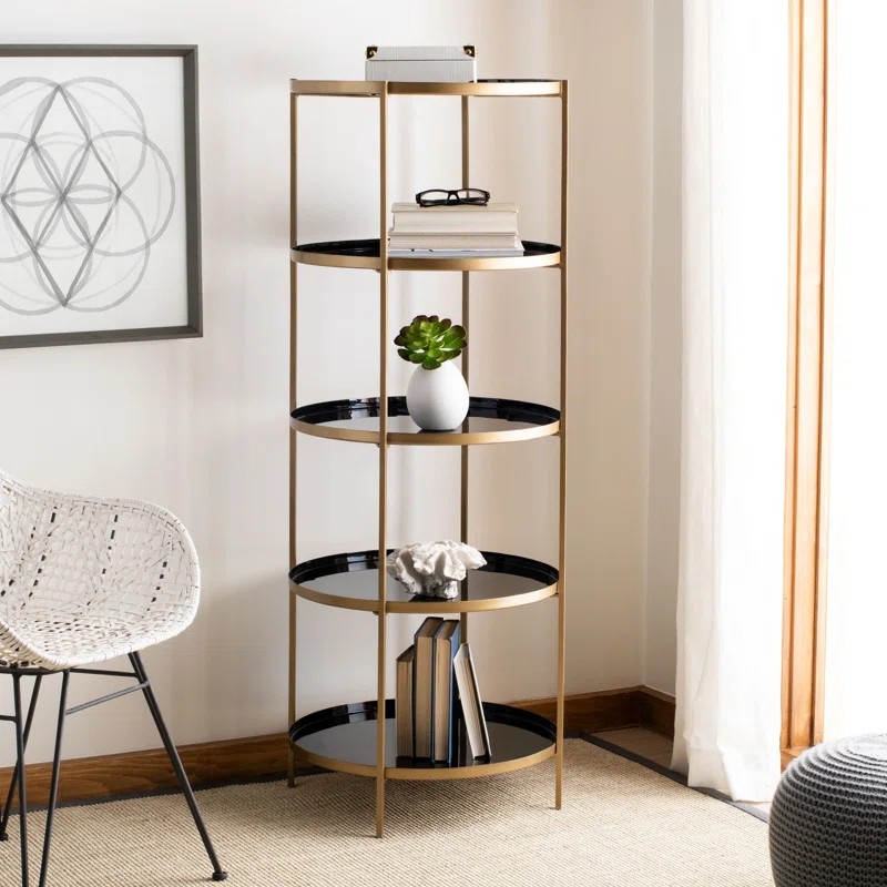 Everly Quinn Enamel Etagere Bookcase