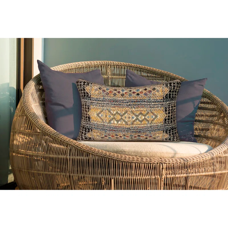 Geometric Indoor/Outdoor Throw Pillow