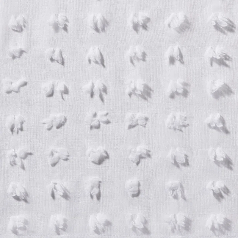 Amalgamated Textiles Exclusive Home Spirit Woven Pouf Applique Sheer Rod Pocket Curtain Panel Pair (Set of 2)