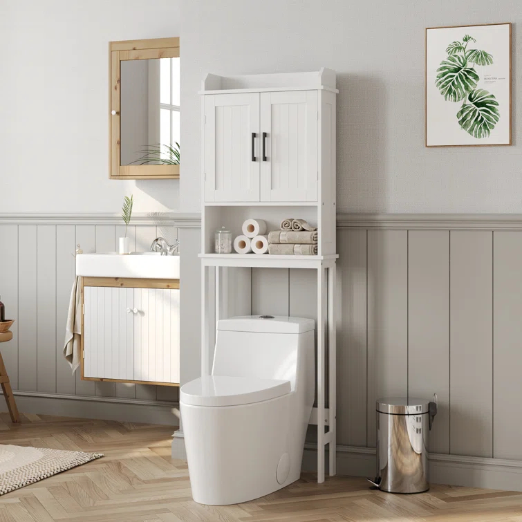 DeerValley Bathroom Freestanding Over the Toilet Storage Cabinet, White & Reviews | Wayfair