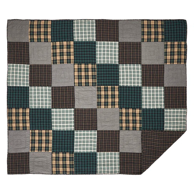 VHC Brands Pine Grove Cotton Plaid Quilt