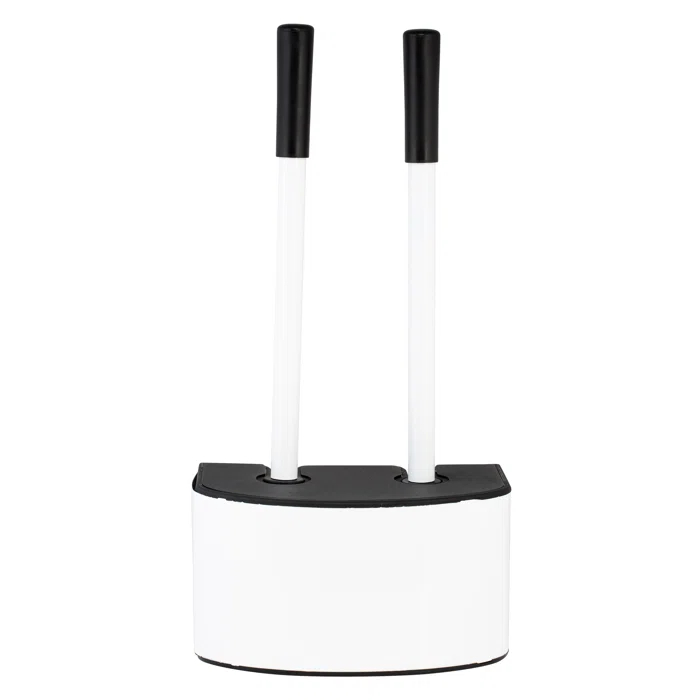 Bath Bliss Bath Bliss 2-In-1 Toilet Brush And Plunger Set In Metal