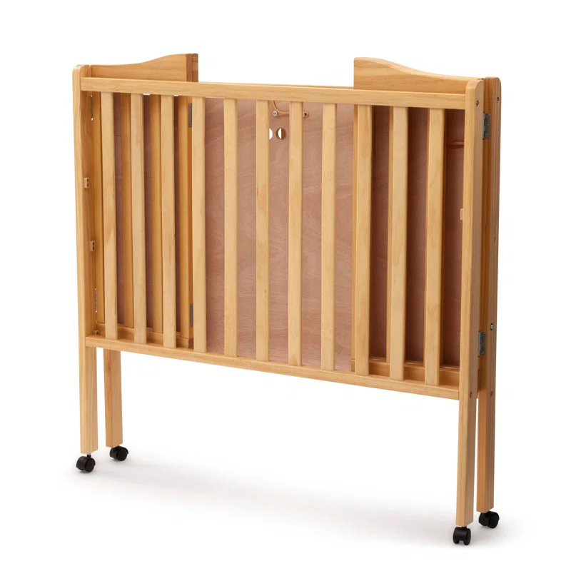 Delta Children Folding Mini Portable Crib with Mattress