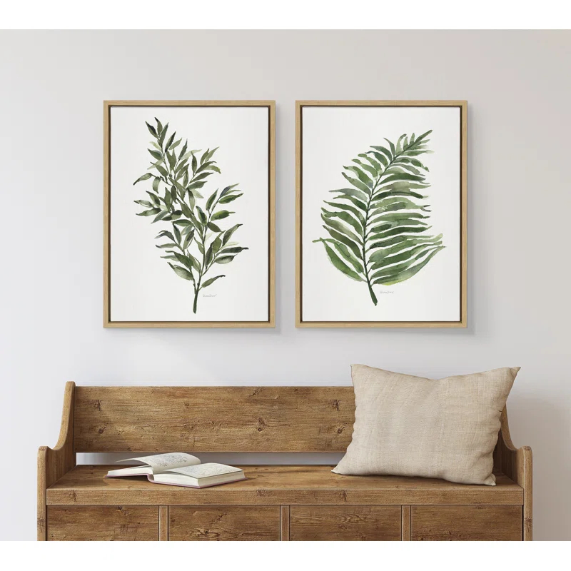 Red Barrel Studio® " Green Fern " by Patricia Shaw Painting Print
