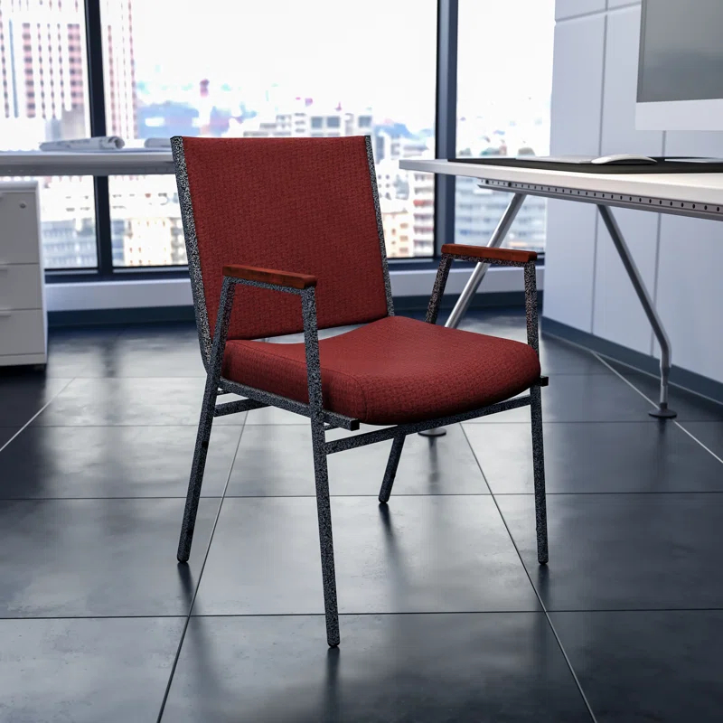 Offex Aliya Heavy Duty Stack Chair with Arms