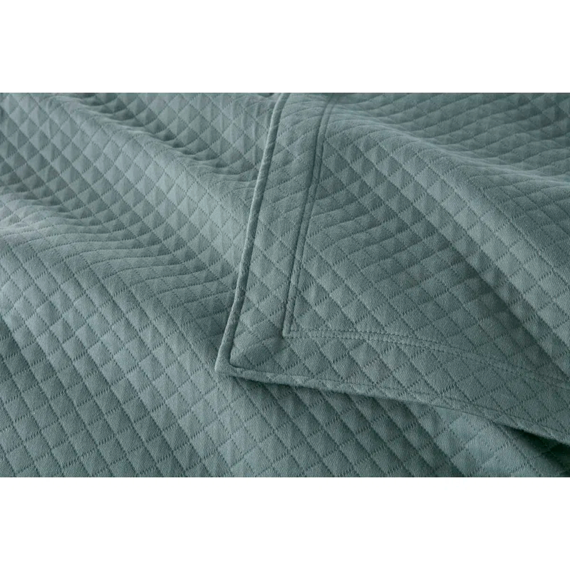 Peacock Alley Oxford Cotton Blend Coverlet