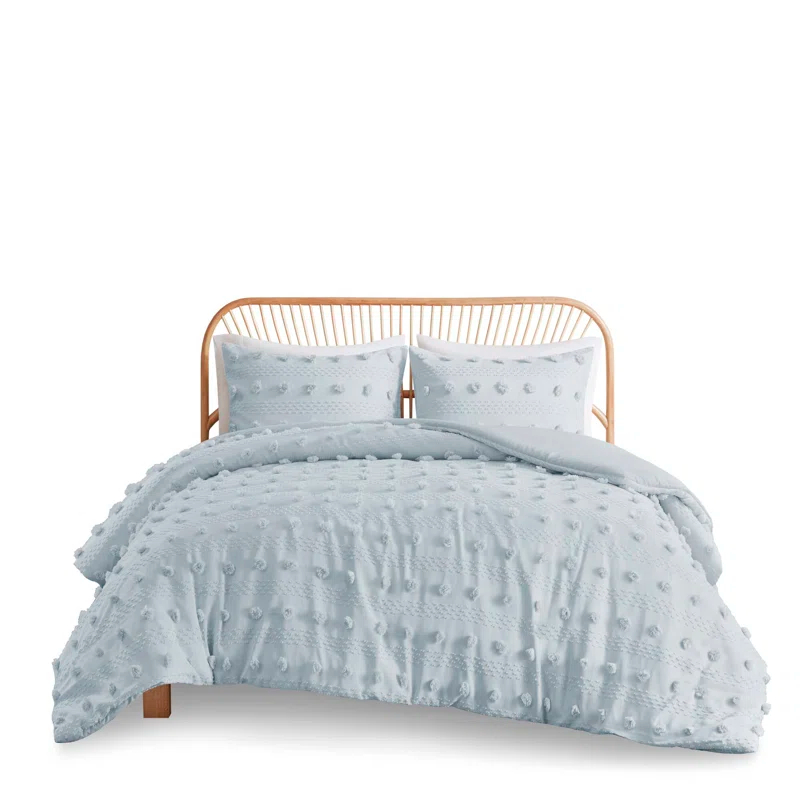 Intelligent Design Lucy Clip Jacquard Duvet Cover Set