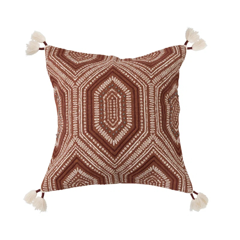 Bloomingville Geometric Cotton Throw Pillow