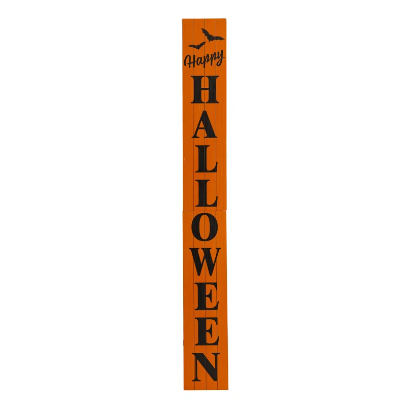 Jetlink Crafts Happy Halloween 5 Foot Wooden Porch Sign