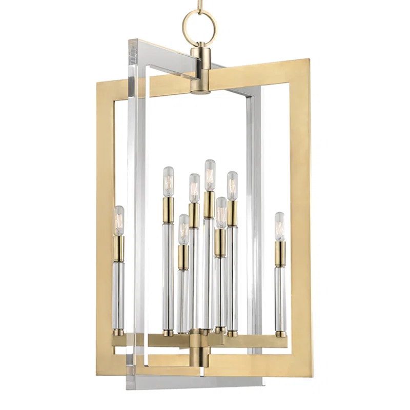 Wellington 8 - Light Dimmable Geometric Chandelier