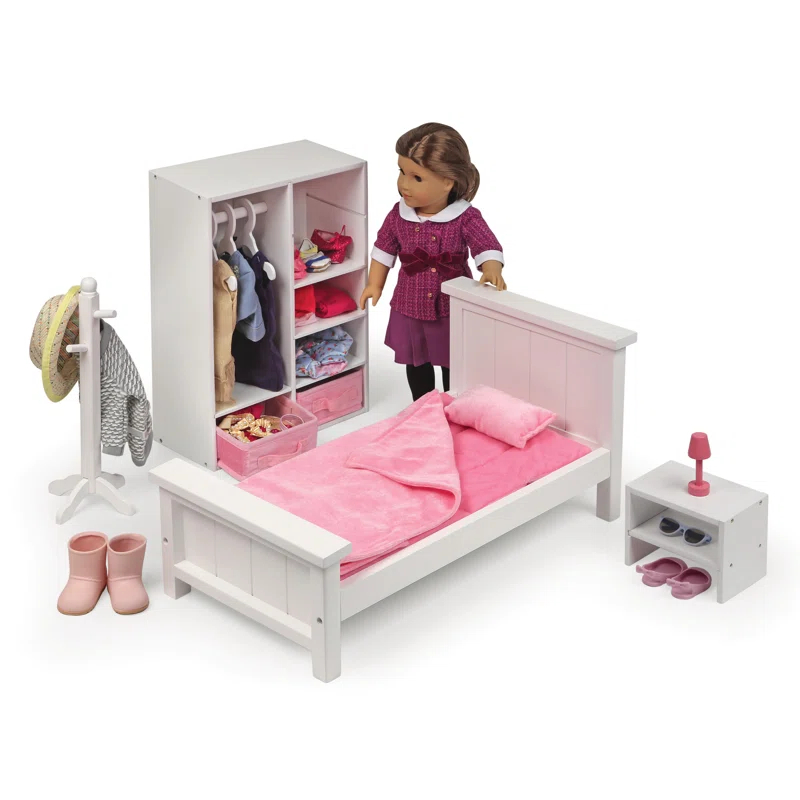 Badger Basket Bedroom Furniture Set for 18 inch Dolls