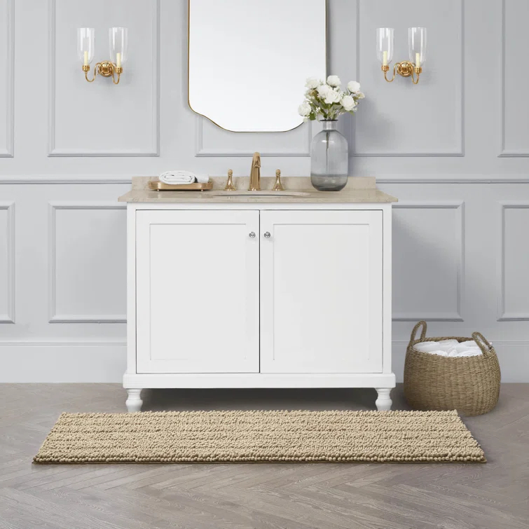 Laura Ashley Laura Ashley Astor Chenille Non-Slip Bath Mat