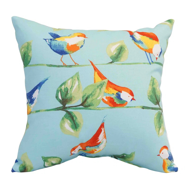 Outdoor Cushion Collection Indoor/Outdoor Reversible Throw Pillow (Set of 4)