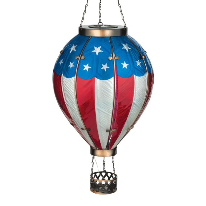 Regal Art & Gift Hot Air Balloon Solar Lantern XLG - Americana