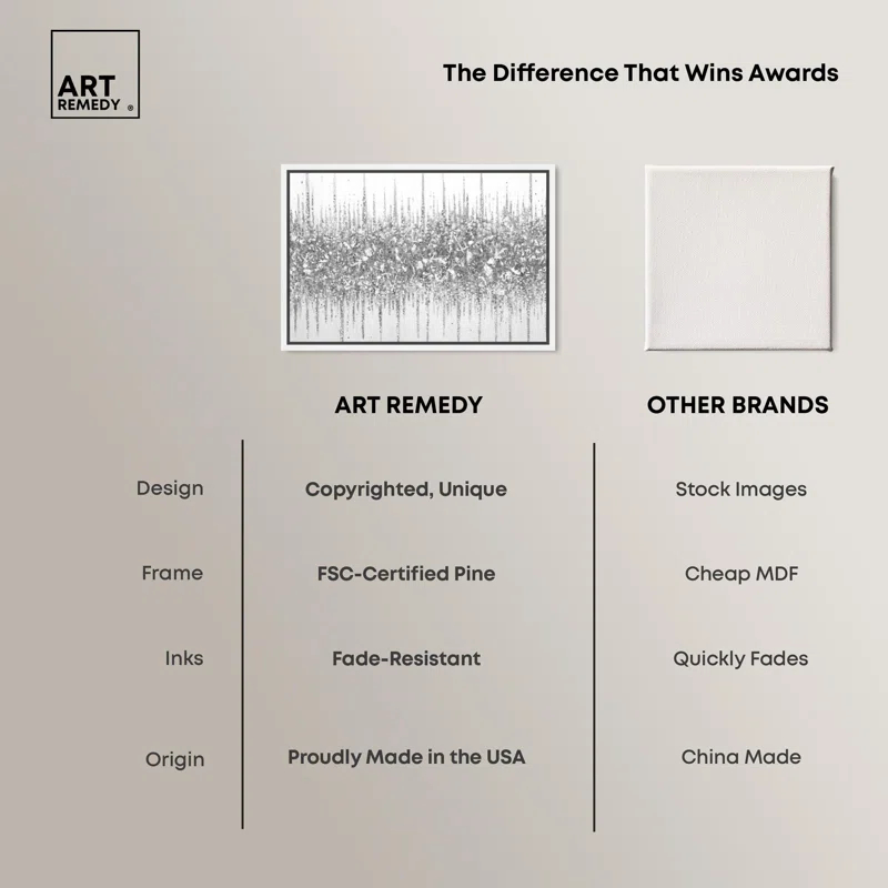 Art Remedy Grey Lines Inspo Canvas Modern Black White Abstract Art by Art Remedy