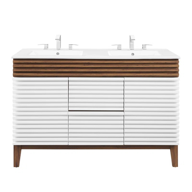 Trio Supply House Modway Render 48" Double Sink Bathroom Vanity