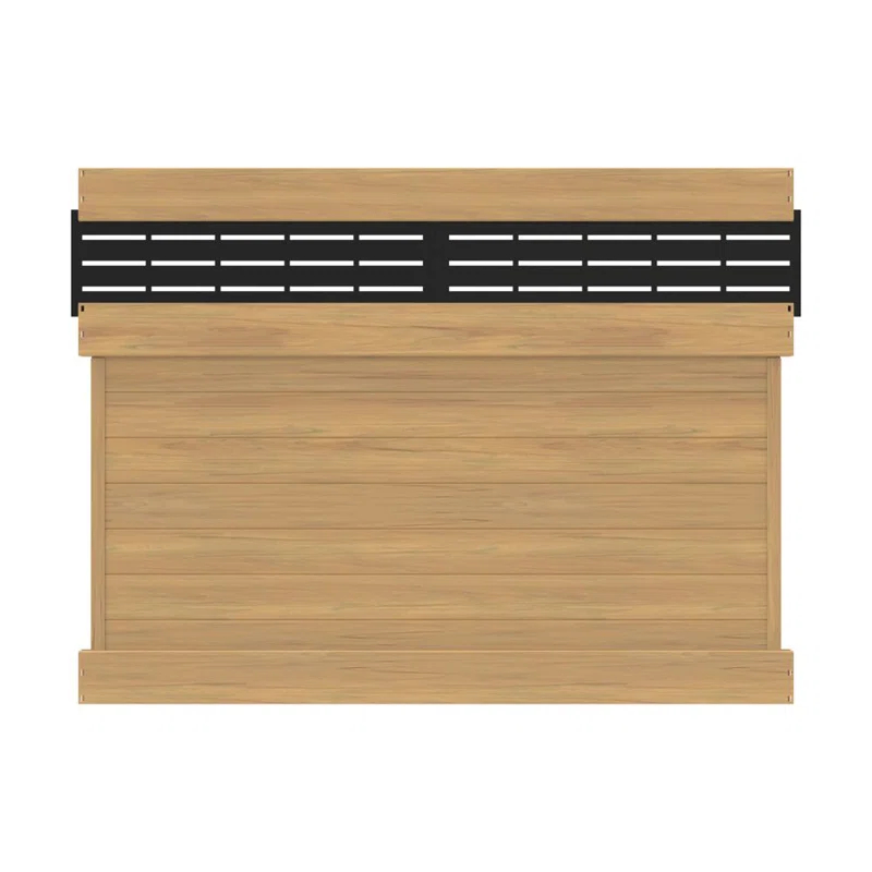 Barrette Outdoor Living Horizontal Fence Boardwalk Cypress Vinyl Privacy Panel Kit