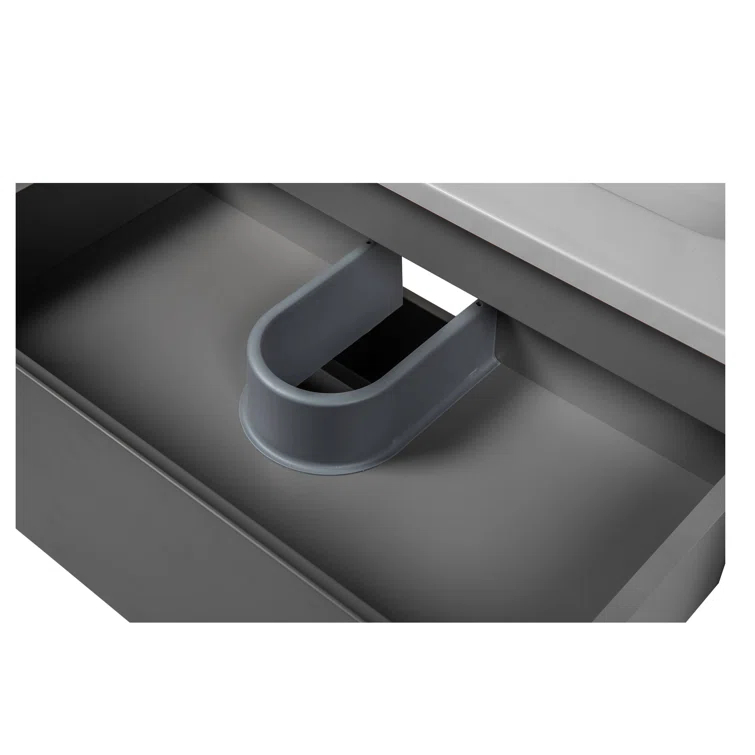 Bath Oasis 39.1'' Single Bathroom Vanity with Ceramic Top with Mirror