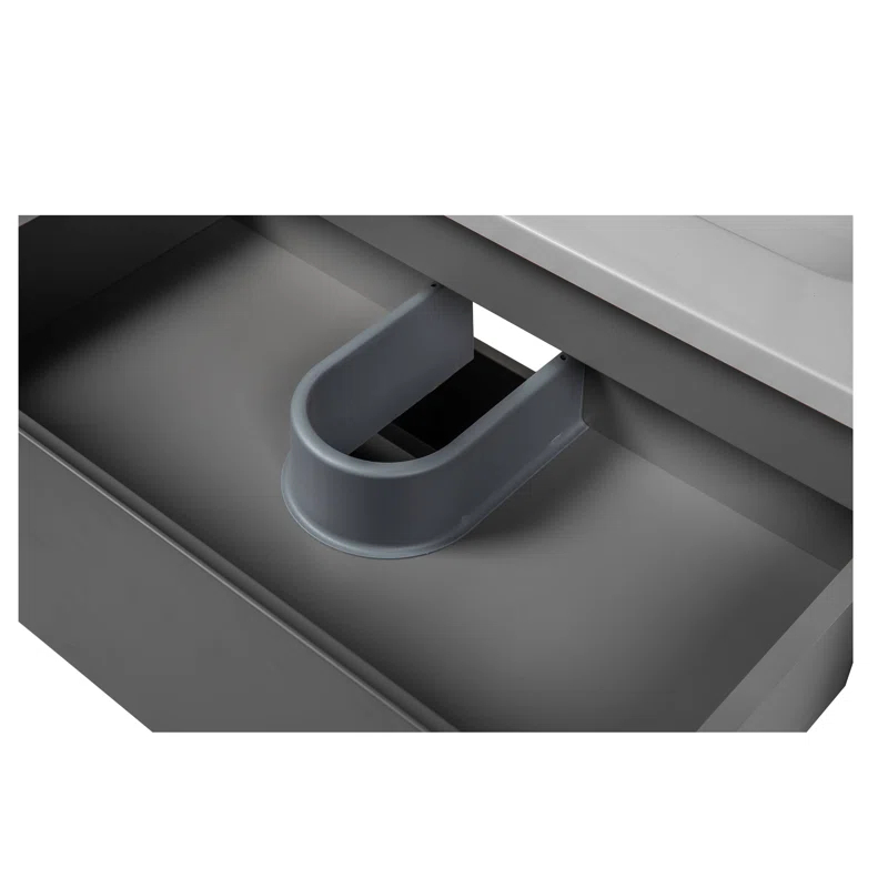 Bath Oasis 39.1'' Single Bathroom Vanity with Ceramic Top with Mirror