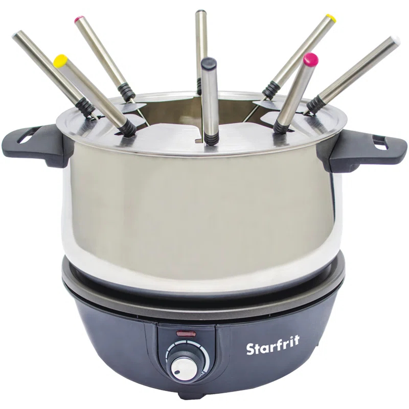 Starfrit 3.17 qt. Electric Stainless Steel Fondue Pot
