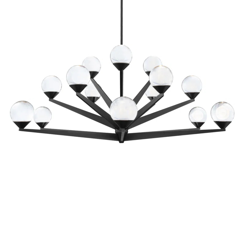 Modern Forms Double Bubble 15 - Light Dimmable LED Sputnik Sphere Chandelier