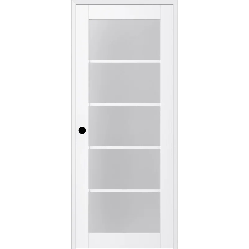 Belldinni Palladio 5-Lite DIY-Friednly Manufactured Wood and Glass Single Prehung Interior Door