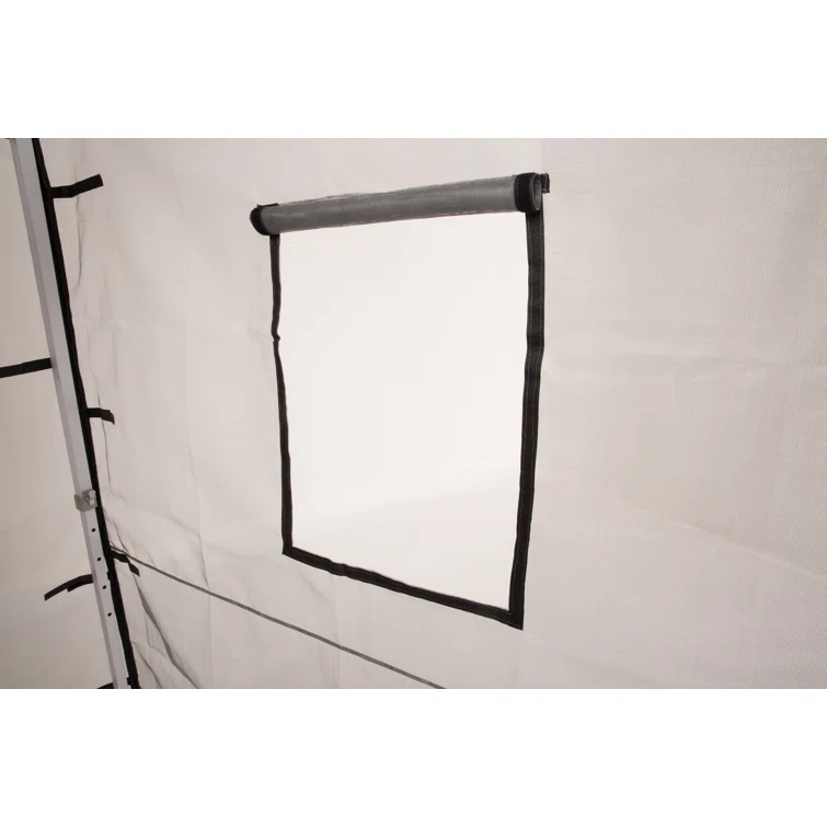 Impact Instant Canopy Food Service Mesh Sidewall Kit with Service Windows, 4 Walls Only, Mesh/Black