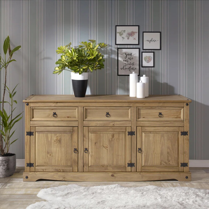 Corona 65.91'' Solid Wood Sideboard
