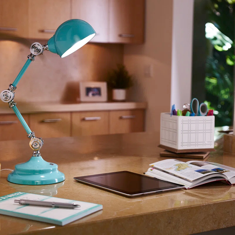 OttLite OttLite Revive LED Desk Lamp 3 Brightness Settings, Touch Controls, USB & 3 Adjustable Knobs