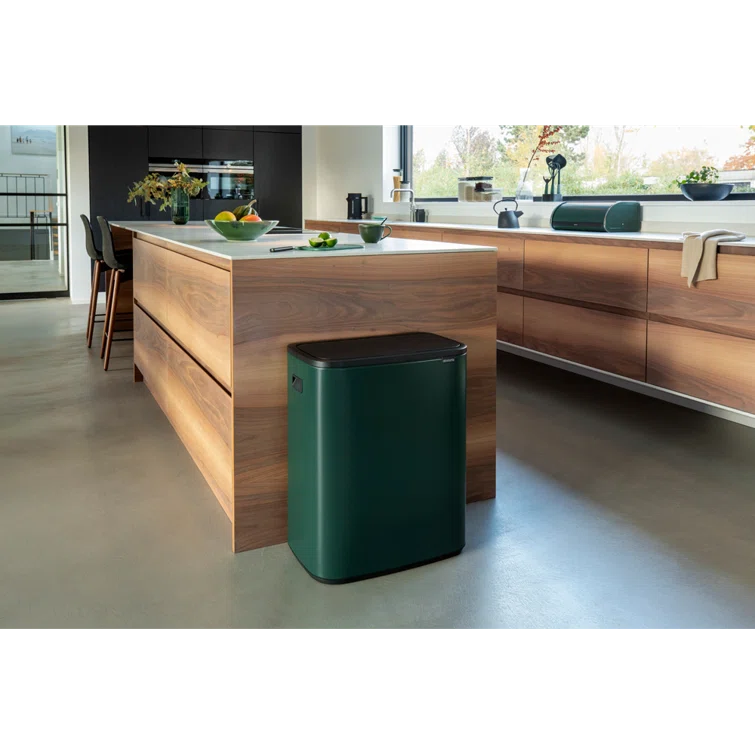 Brabantia Bo Touch Top Trash Can, 16 Gallon