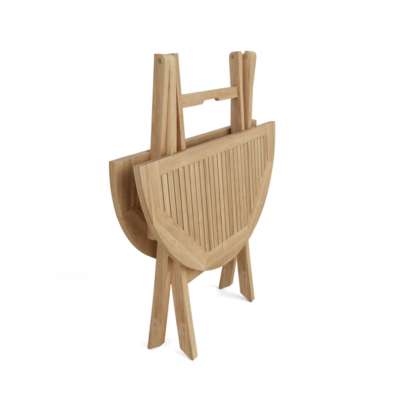 Anderson Teak Windsor Round Teak Outdoor Folding Dining Table