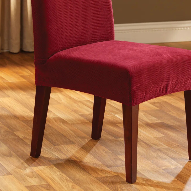Sure Fit Stretch Pique Box Cushion Dining Chair Slipcover