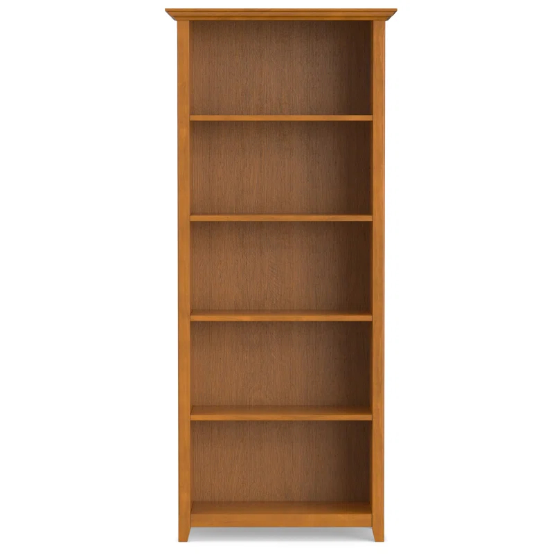 Simpli Home Amherst SOLID WOOD 5 Shelf Bookcase