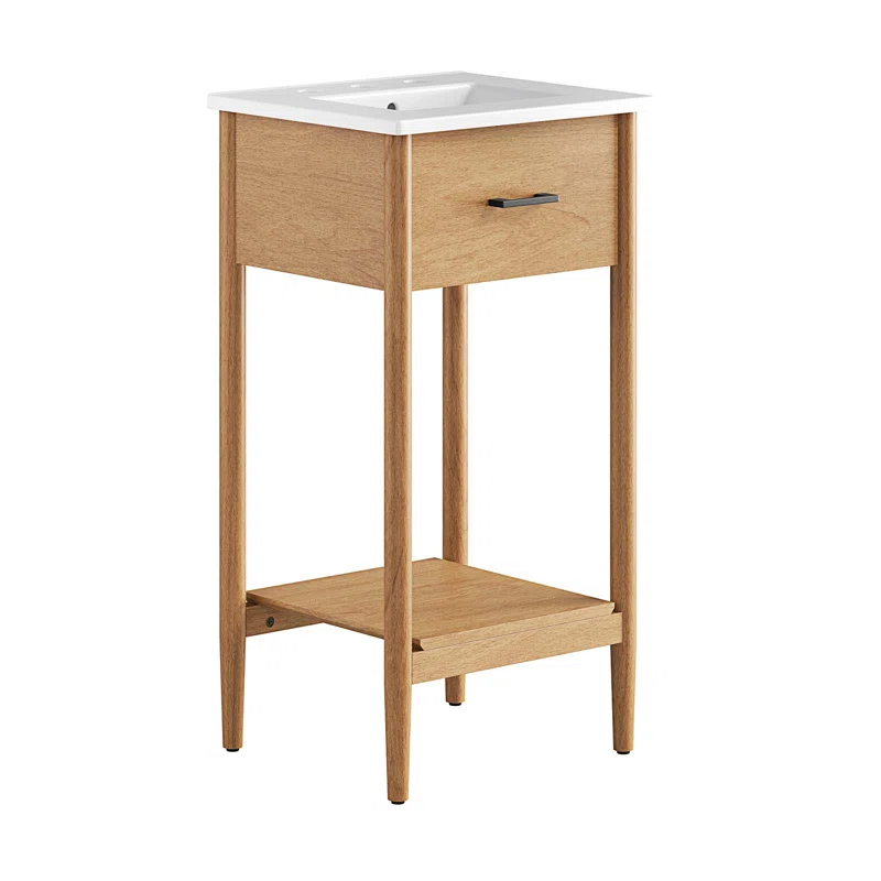 Modway Modway Zaire 18'' Single Bathroom Vanity with Ceramic Top